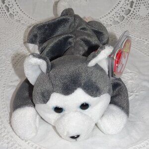TY Beanie Babies – Nanook the Husky (4th Generation) – Red Stamp #408 – MNWT
